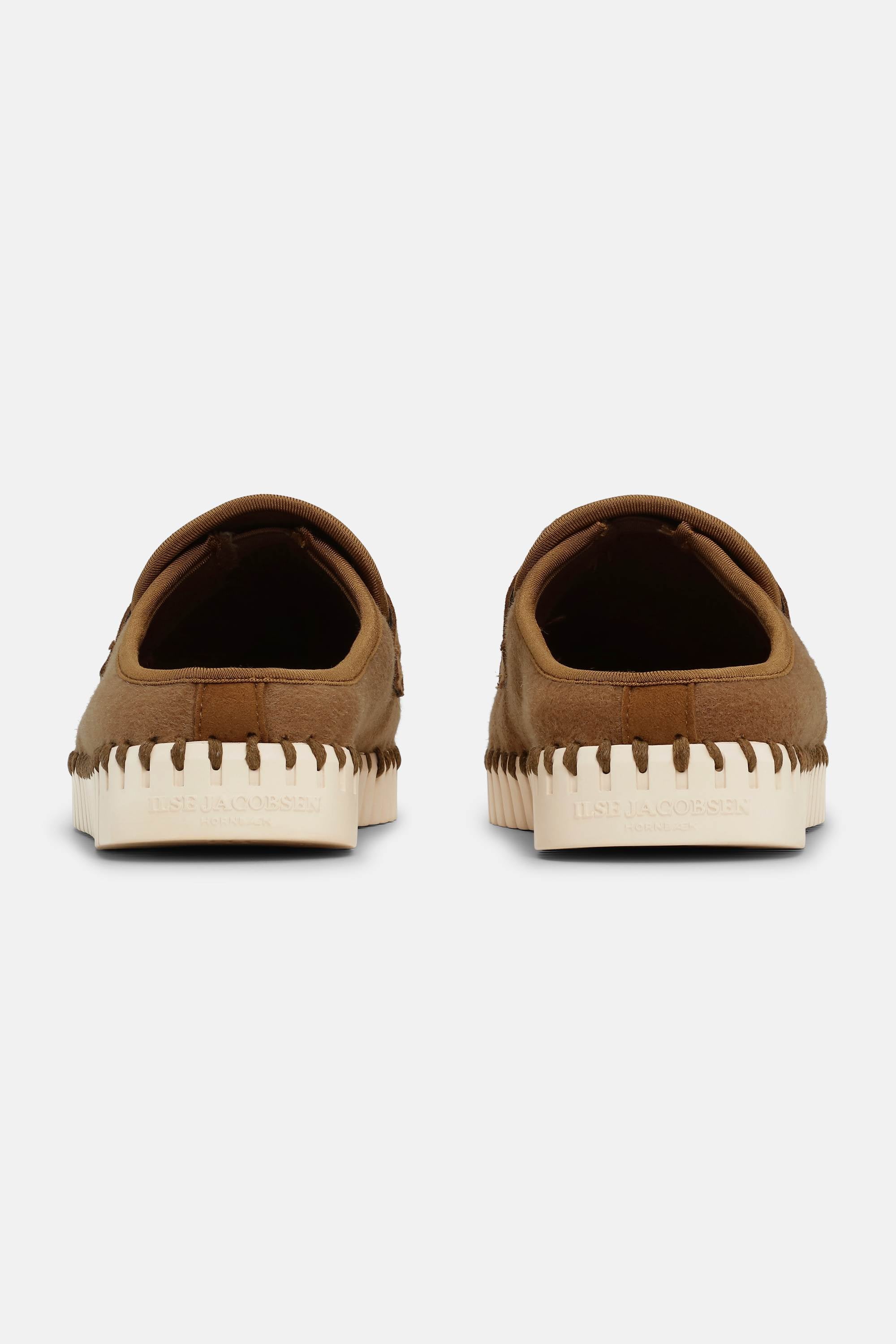 Tulip Wool Mule - Cashew Pearled Ivory